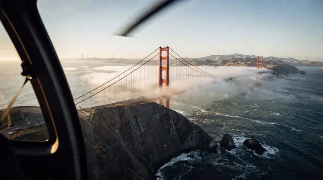 Golden Gate Bridge Helicopter Tour Guide: Routes, Flight Times & Departure Points